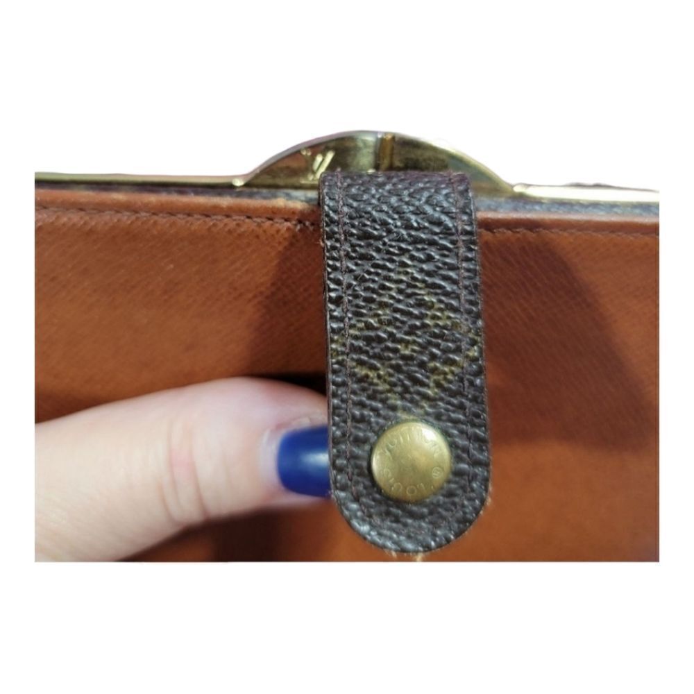 Louis Vuitton Monogram Viennois Wallet Kisslock Vintage 1998 LV Auth - Picture 11 of 13